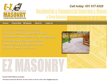 Tablet Screenshot of ezmasonry.com